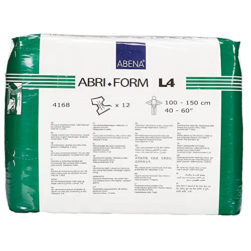 Image of Abena Abri-Form Comfort Plastic-Backed Briefs, Level 4, (Medium To Large Sizes) Large, 144 Count