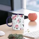 Matériau et Savoir-Faire Artisanal : Réalisée en céramique premium, cette tasse offre une surface lisse et luisante, renforçant son charme esthétique. L'anse courbée aux lignes délicates ajoute non seulement à l'élégance, mais assure également une prise sûre et agréable.