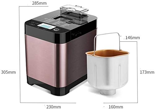 Sooiy Brotbackautomat Maschine, Anfängerfreundlich Brotmaschine mit großer Vielseitigkeit – Bild 3