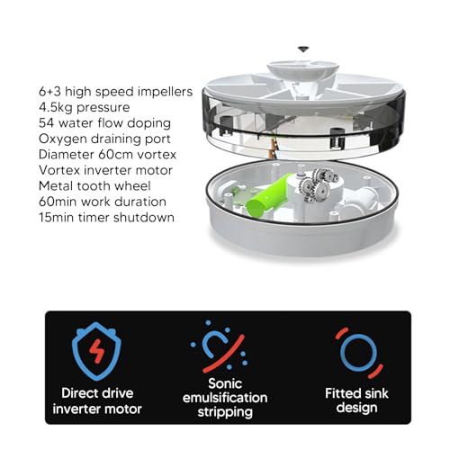 Máquina de Lavar Louça USB, Máquina de Lavar Louça Ultrassônica para Frutas e Vegetais, Máquina de L