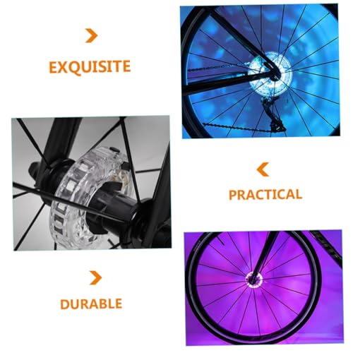 Luz LED para rueda de bicicleta con luces multicolores USB recargables PRETYZOOM 6