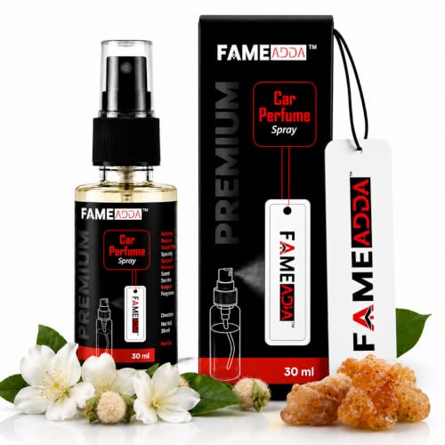 Image of Musk Premium Car Perfume Luxury Spray 30 ML with Hanging Card /Travel Friendly Car Air Fresheners /Long Lasting 250+ Sprays Fragrance /Eliminates Bad Odour for Car, Office & Home
