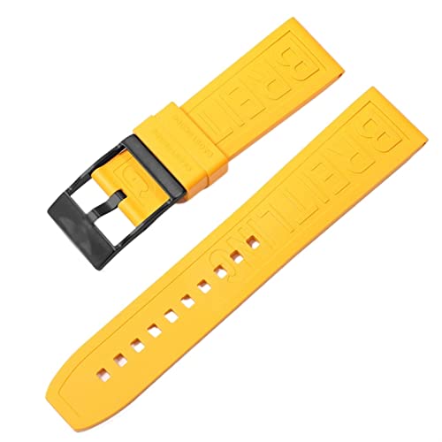 Bracelet de montre 22mm coloré en silicone pour le sport et vos sorties décontractées