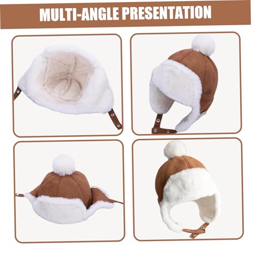 Sombrero de invierno para bebés ajustable para evitar que el viento frío sople en las orejas 7