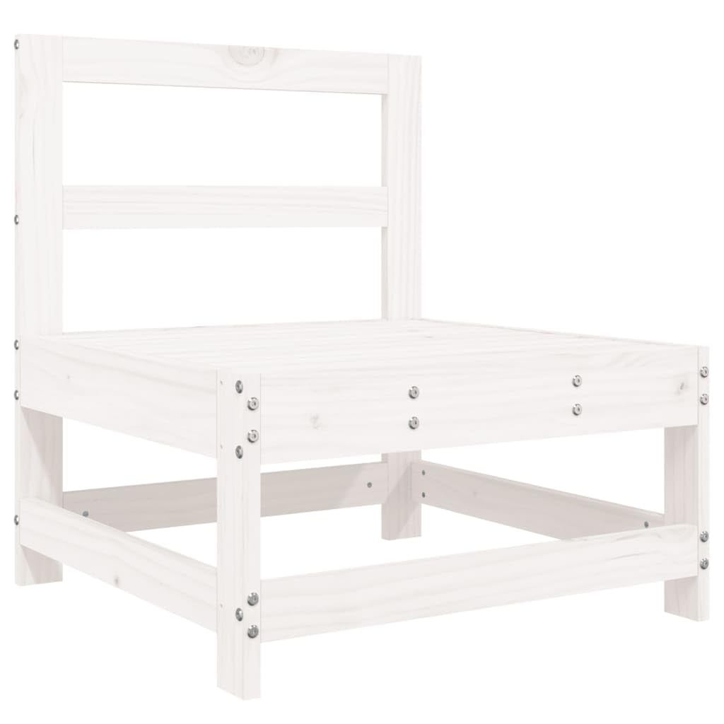 ShGaxin Juego de sofás de jardín 5 Piezas Madera Maciza de Pino Blanco, Sofa Jardin Exterior, Sofa Jardin Terraza, Sofas De Terraza, Muebles Jardin Exterior - 3186544