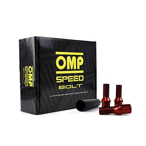 OMP Set 20 Tornillos Din 10.9 Llave 17/19 L: 27Mm, M12X1.25, Rojo Cover