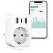Produktbild CSL - WLAN Steckdose mit USB - Smart Life - Strommessung - USB Ladegerät - WiFi Fernsteuerung per Smart life App  Sprachsteuerung Alexa Google Home - Energiekostenmessgerät Stromverbrauch