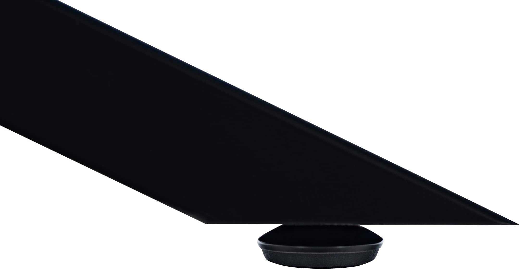 CLP Tischbeine Jimmy I Tischkufen Aus Vierkantprofilen I Höhe 72 cm I Sternförmiges Tischgestell Farbe schwarz Größe 120x70x72 cm
