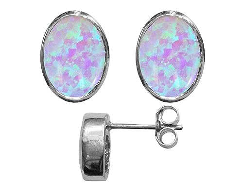 Boucles d'oreilles opale Bjc en argent 925 avec coffret cadeau inclus