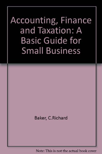 Accounting, Finance, and Taxation