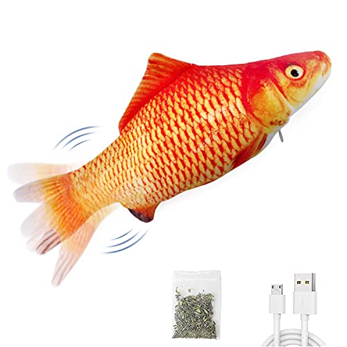 Potaroma Flopping Fish Cat Dog Toy And 3 Silvervine Catnip Balls #TOP1