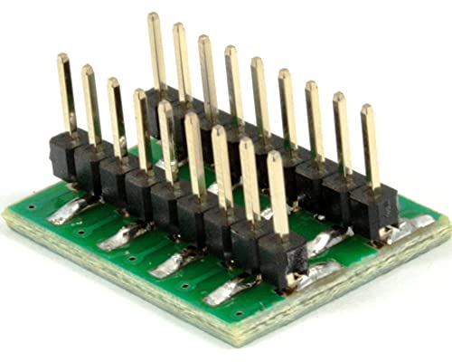 (Qtd. 2) Adaptador Proto-Advantage DR100D254P18 fileira dupla 1,00 mm passo 18 pinos para DIP-18