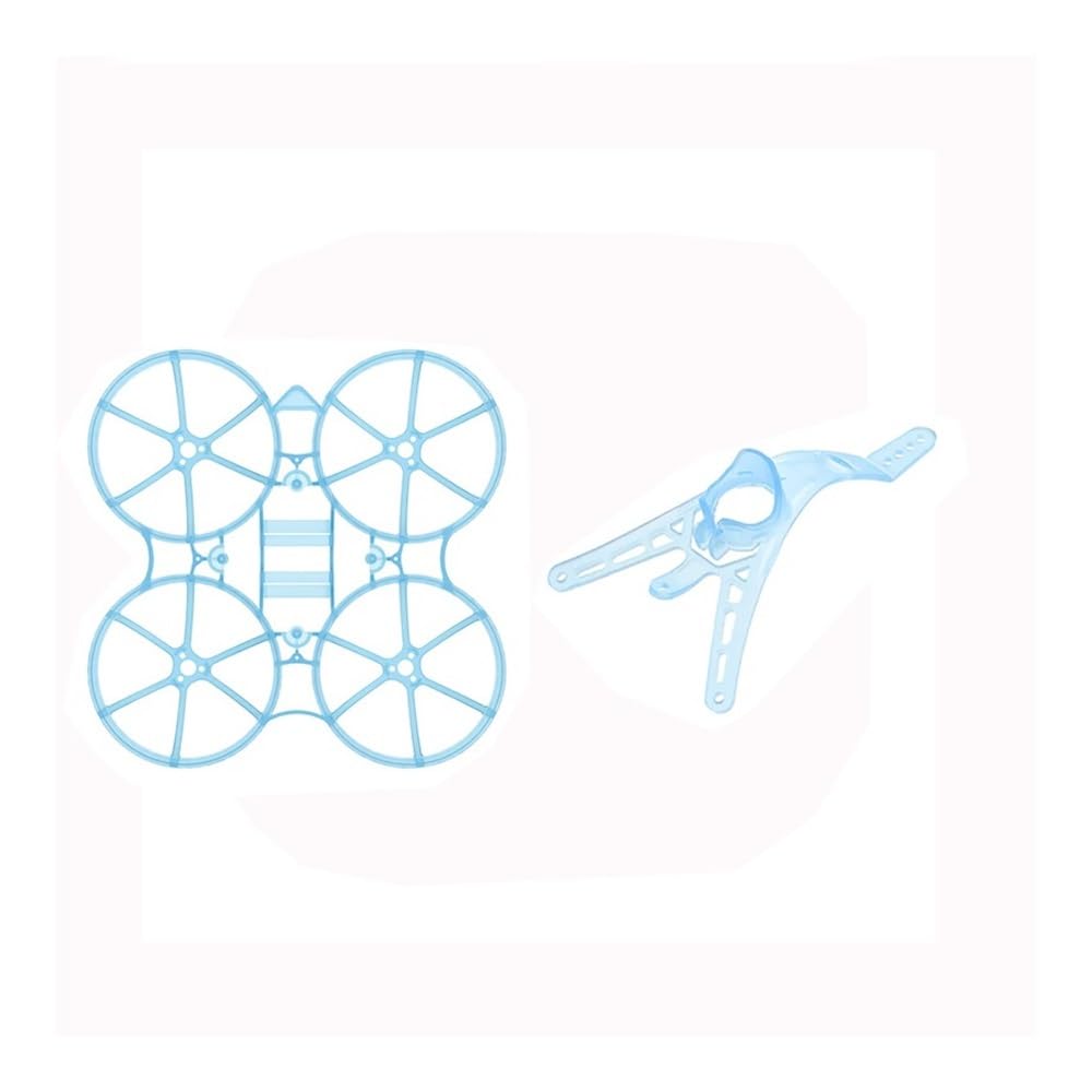 Fit for Meteor75 FPV RC Drone Fit for Meteor75 Air 75mm / Meteor65 Air 65mm Brushless BWhoop Frame Ultra-Light Micro Air Canopy Suit(75 Blue Canopy Frame)