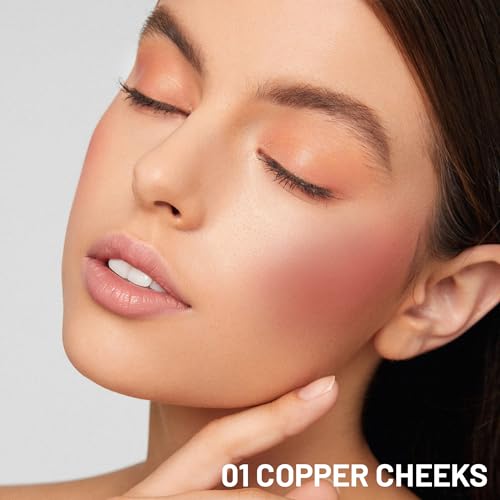 Image of Seven Seas Cheek Bloom Liquid Blusher & Lip Gloss for Women | Highly Pigmented | Long-lasting | Waterproof | Buildable & Blendable | All Skin Types | (Shade - 01 Copper Cheeks-5g)