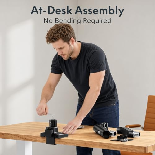Image of FlexiSpot Single Monitor Arm, Premium Aluminum Monitor Desk Mount Fits Screen up to 39 Inches, Fully Adjustable Monitor Stand with C-Clamp & Grommet Base, Holds 6.61 to 26.46 lbs, Black