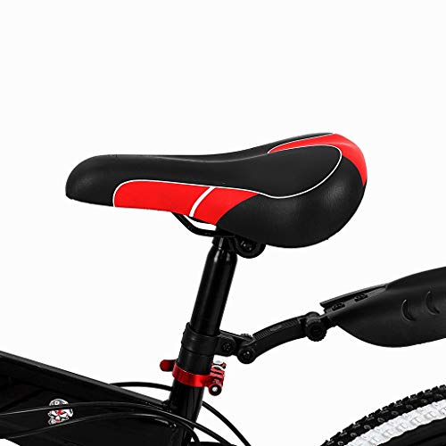 Outroad Mountain Bike 21 Speed 6 Spoke 26 in Shining SYS Double Disc Brake Bicycle Folding Bike for Adult Teens (Ship from US) (Red)