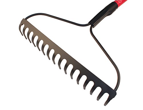 Bully-Tools-92309-12-Gauge-16-Inch-Bow-Rake-with-Fiberglass-Handle-and-16-Steel-Tines-58-Inch