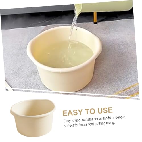 Bañera para pies de plástico Alipis color beige miniatura 7