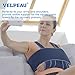 Velpeau Arm Sling for Sleep, Shoulder Immobilizer for Women & Men - Very Soft Sling for Rotator Cuff Tear, Fractured, Dislocation, Broken, Postoperative, Fits Left & Right (Blue, M: Bust 31.5-39.5″)