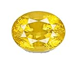 Suruchi Gems & Jewels Natural Certified 6.25 Ratti or 5.69 Carat Yellow Sapphire (Pukhraj) Gemstone for Men and Women-AZN625