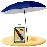 STYNGARD Ombrellone da Spiaggia Portatile protezione UV 50+ [155 cm ⌀] - Ombrellone da Via...