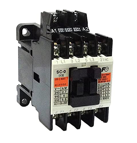 SC0-1B/2 | SC13AA-M01 | FUJI SC-0 AC200-220V 1B CONTACTOR 1 N/C AUX (5.5KW AC3 380/440V)
