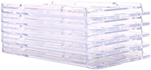 5 Pack Vertical (2-3 Cards) ID Badge Holder Case Card