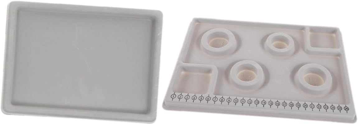 STOBOK 2pcs Bead Jewelry Design Tray Bracelet Stand Groove Bead Mat for Jewelry Making Boards Charms Arrangement