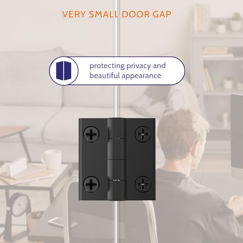 SKYSEN 36\" Bifold Barn Door Hardware Kit - Space Saving Folding Design, Corrosion-Resistant Black Spraying(bifold-36-2)