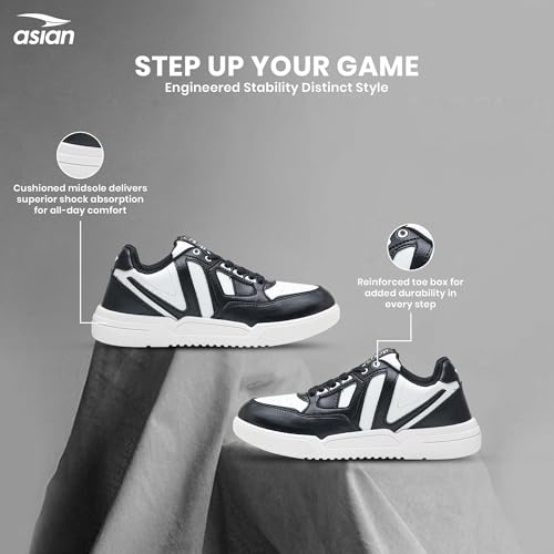 Image of ASIAN Cruzer-02 Men's Sneakers | Stylish Walking Sneakers for Boys & Men | Strong Grip, Comfort Sneakers | Lightweight, Durable Casual Shoes, Travel & College