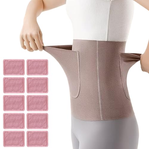 Ceinture pour femme élastique portable intégrant 10 recharges chauffantes