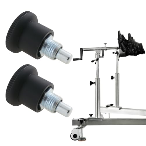 Be In Your Mind 2 Stück Mini-Gitter-Verriegelungsbolzen mit Kunststoffknopf Geeignet für Sport- Und Fitnessgeräte Möbel Medizinische Geräte (M10 X 1,0 Mm)