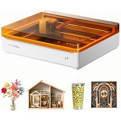 xTool M2 Color Craft Laser Engraver and Cutter, 10W Diode Engraving Machine | Built-In Smart Dual Camera, Class 1 Enclosed Design, Works On Wood & Acrylic, For DIY Stickers & Personalized Gifts
