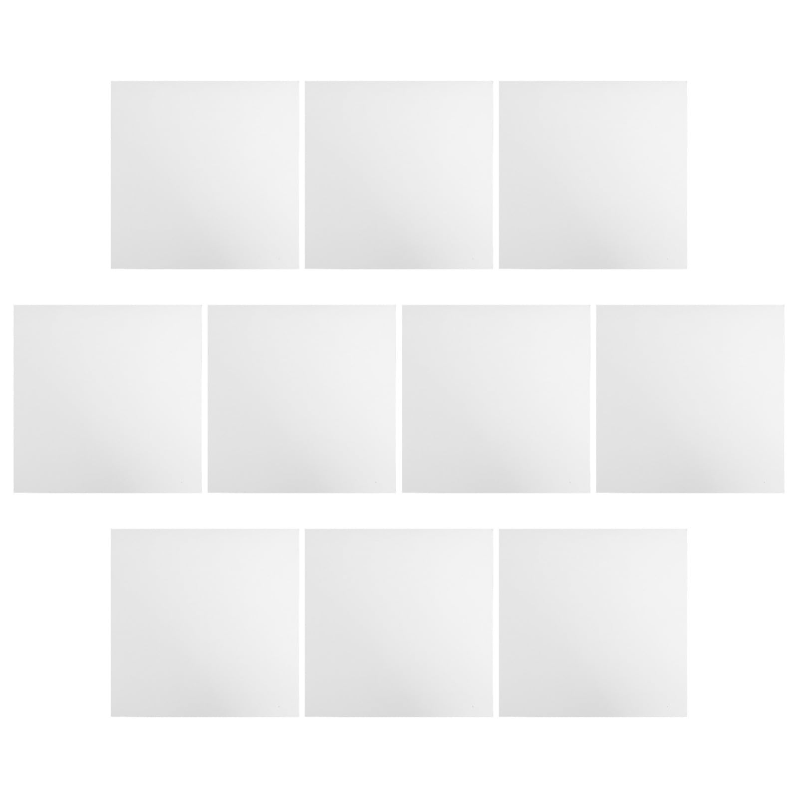 CRAFTHROU 10 Pezzi Sottotorta Quadrato in Carta Bianco Design Rinforzato per Supporto e Trasporto Sicuro di Torte e Dolci, per Presentazione e Cottura