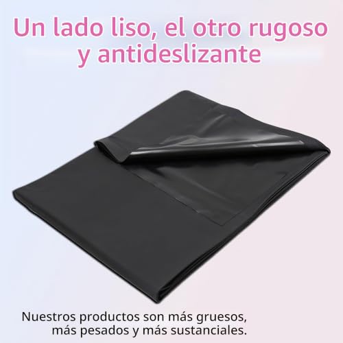 Miniatura 2 de Senluxe Sábana Erótica Impermeable Para Parejas, 220 X 200 Cm, Manta Íntima Lavable A Prueba De Líquidos De Látex Negro