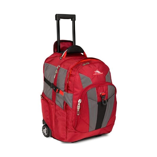 High Sierra XBT - Business Rolling Backpack, Carmine/Red Line/Black, One Size