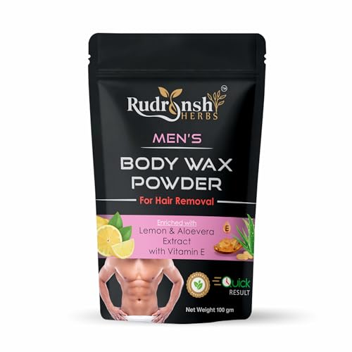 RUDRANSH HERBS Men's Body Wax Powder for Easy Hair Removal