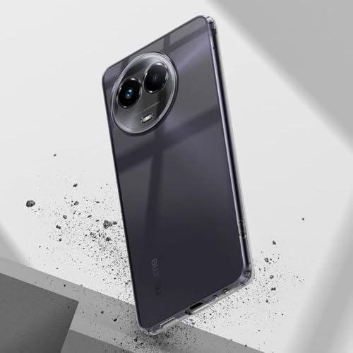 Image of NISHTECH for Realme 11 5G Premium Transparent Hybrid Soft Slim Dust Proof Back Case Cover with Camera Protection