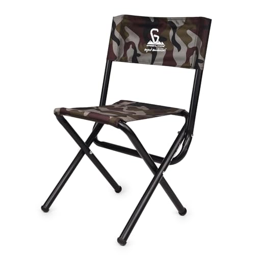 Image of GREENLANDS Folding Camping Chair | 100kg Capacity | Camouflage | Rust-Proof Steel | Lightweight 2.25kg | Outdoor Camp Chair | Camo