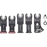 TOOLCRAFT TO-10285188 Bimetall, Carbide Multifunktionswerkzeug-Zubehör-Set 5 St.