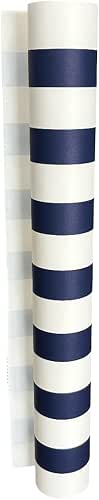 Striped Table Runner - Navy Paper Table Runner for Parties