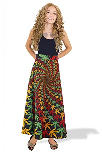 Sunshine Joy Hippie Wrap Skirt with Hidden Zippered Waist Pocket - Over 40 Designs2