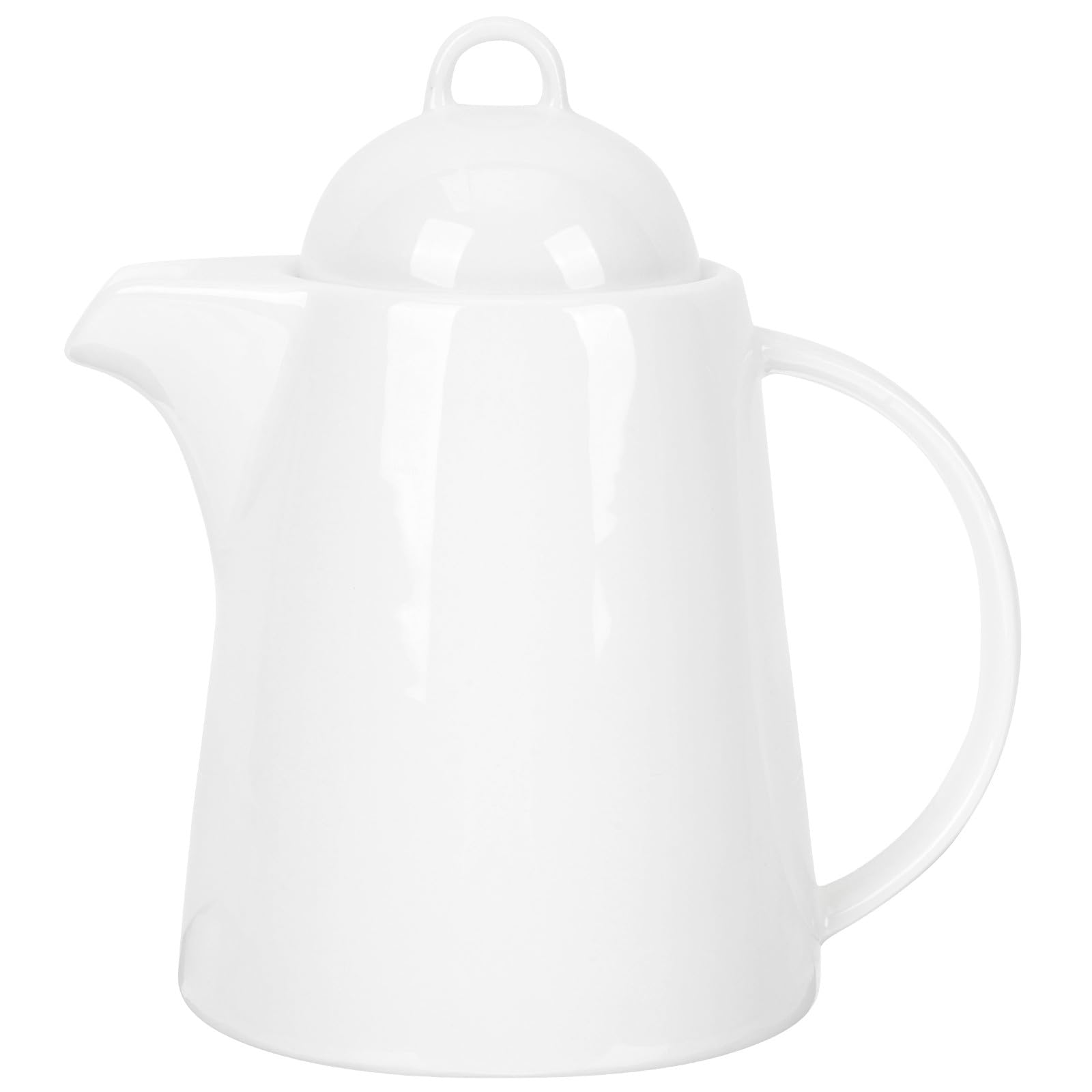 Cafetera de cerámica fácil de limpiar BETOOKY, tetera funcional de color claro para café