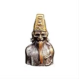 ZGPTX Laiton Pur cuivre Blanc Bicolore en détresse Noir et Blanc Impermanence Cloches conduisent Les Petits fantômes à Garder en sécurité carillons de Vent Porte-clés Collier Pendentif