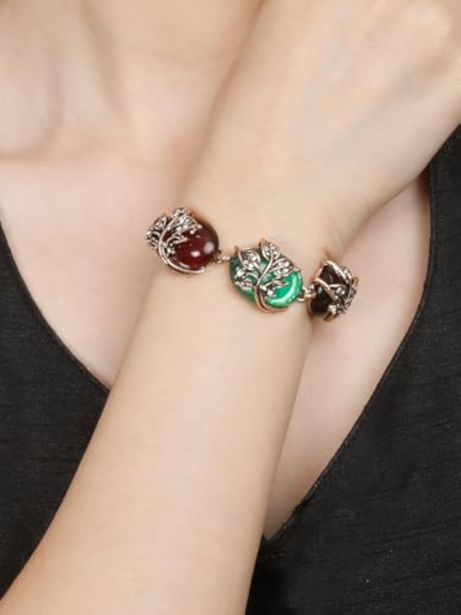 Celebrity Inspired Plated Bangle Bracelet (-Color)