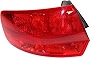 Evan-Fischer Tail Light Lens and Housing Compatible with 2006-2008 Audi A3 Outer To VIN A112778 Driver Side