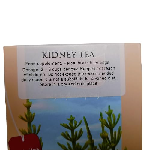 Apotheke Kidney Tea with Horsetail - 20 Tea Bags, Herbal Blend 100% Natural