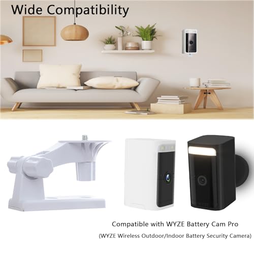 Support mural Wyze Battery Cam Pro réglable à 180° pour angle et plafond x2 - 2