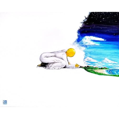 ArtDirect The Painter Behind The Eyes Unframed Art Print Giclee Poster by Schmitt, Ezekiel Y.D. - Ready for Framing with Customization Sizes 10x8, 14x11, 20x16, 30x24, 45x36, and 60x48 Inches