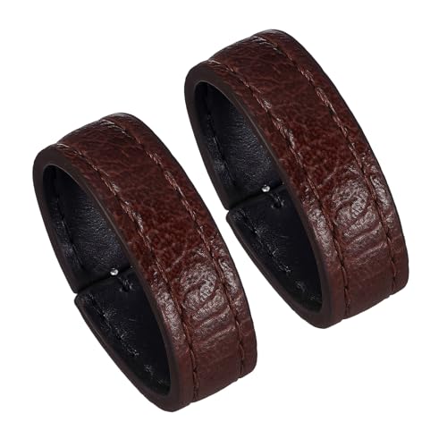 6 Pcs Leather Belt Loop Keepers, Belt Loop Stays Keeper Straps Accessories for 1.38